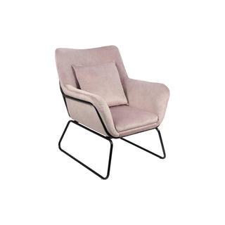 Relaxsessel mit Samtbezug Rose