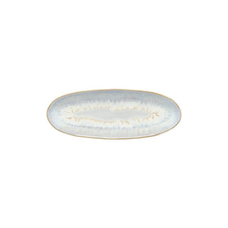 Brisa Beige Ovales Serviertablett 24 cm – Steingut 2er Set