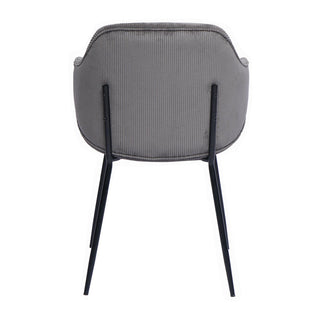 2er Set Armlehnstühle in Grau mit Metallgestell – Modernes Design von SalesFever