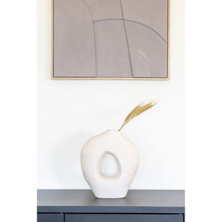 House Nordic Keramikvase – Elegantes Design in Weiß (H 27,8 cm)