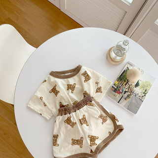 Baby Set 2-teilig – Shirt & Hose mit Bärenmotiv – Baumwolle – Annie&Charles