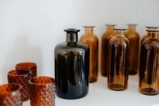 Leihvase Fläschchen hellbraun