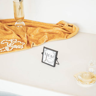 Metall-Glas Bilderrahmen schwarz 12x10,5 cm – Perfekt für Hochzeiten, Tischdeko & Menükarten