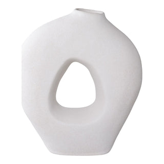 House Nordic Keramikvase – Elegantes Design in Weiß (H 27,8 cm)