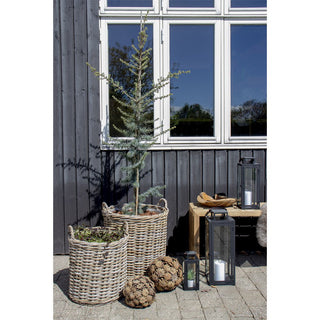 Korb "Indo" braun Rattan 2er Set