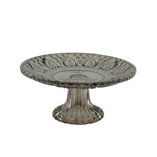Kuchenteller - Glas - Braun - 22,5x8cm