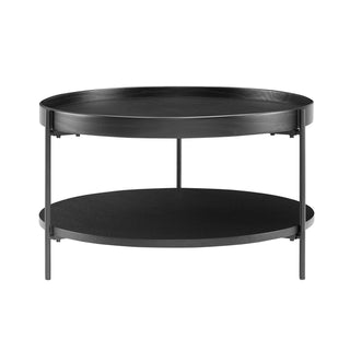 Couchtisch 2er Set rund  Schwarz
