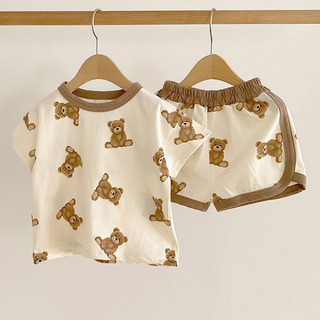 Baby Set 2-teilig – Shirt & Hose mit Bärenmotiv – Baumwolle – Annie&Charles