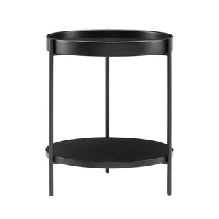 Couchtisch 2er Set rund  Schwarz