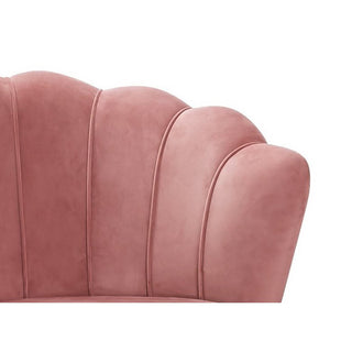 Muschelsofa aus Samt Rose