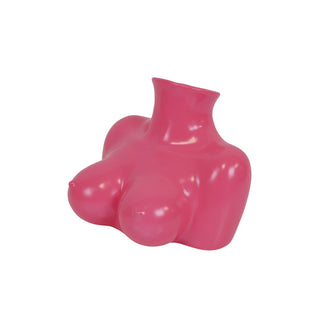 Vase - Brüste - Keramik - Neonrosa - 6,5x12,5x13cm