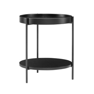 Couchtisch 2er Set rund  Schwarz