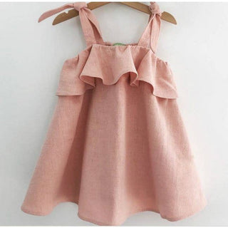 Süßes Bio-Baumwollkleid für Mädchen in Rosa – Größen 12 Monate bis 6 Jahre
