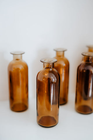 Leihvase Fläschchen hellbraun