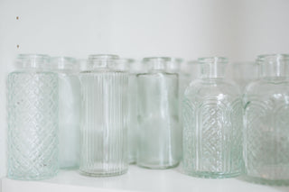 Leihvase Ginflasche gemustert klein und groß