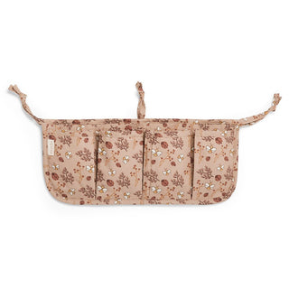 Betttasche aus Bio-Baumwolle – Sand / Blumenbiene – Nuuroo