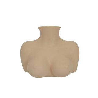 Vase - Brüste - Keramik - Sand - 6,5x12,5x13cm