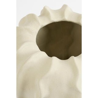 Sierra Vase aus Keramik in Beige – 31 cm | Mica Decorations