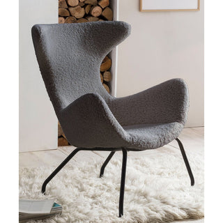 Relaxsessel Teddyfell grau