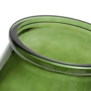 Bazar Bizar Living – Qiezi Vase aus recyceltem Glas (H 23 cm, Ø 19 cm)