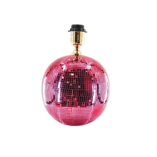 Lampe - Disco Ball - Glas - Pink - 20x20x20cm