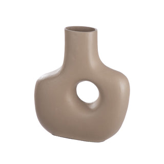 CASA Aluminium Lochvase „Helena“ – Stilvolle Eleganz in Beige