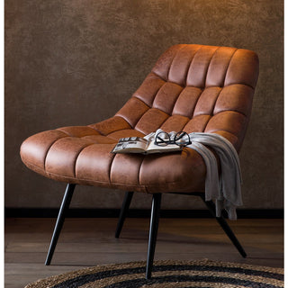 Sessel XXL Kunstleder Hellbraun
