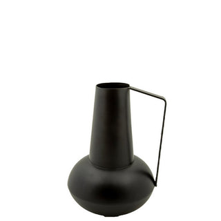 Metallvase Caen schwarz