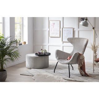 Relaxsessel Grau Texturstoff