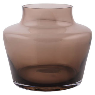 Vase Coral topaz mundgeblasen braunglas