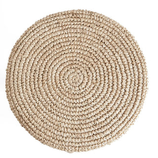 Barhocker aus Teakholz & handgewebtem Bast – 75 cm