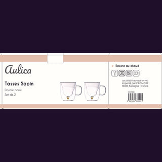 Teetassen „Étoile“ im 2er-Set mit Goldstern – 250 ml | Aulica