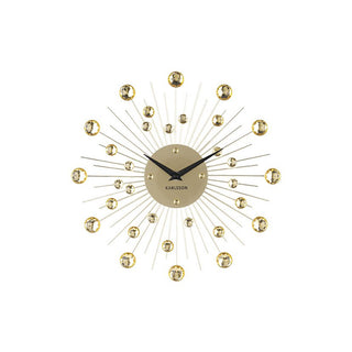 Wanduhr Sunburst Medium Gold
