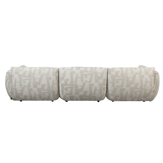 Sofa Amsterdam 4-Sitzer, weiße Glyphen