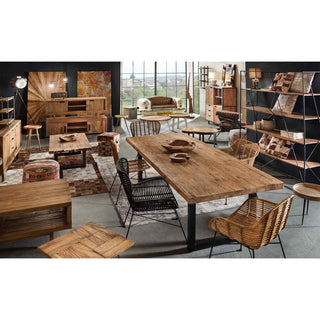 Tisch 200x100 cm, recyceltes Teak natur