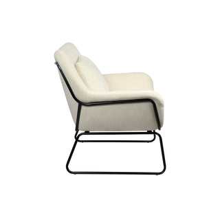Relaxsessel mit Samtbezug Beige