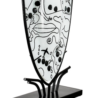 Vase Modern Art  weiß H.49 cm