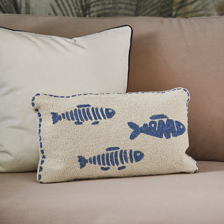Fischperlen Kissenbezug 50x30