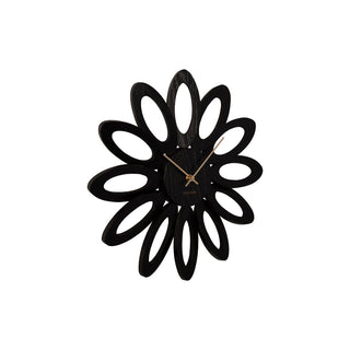 Wanduhr „Fiore“ – Schwarz, 40 cm | Karlsson
