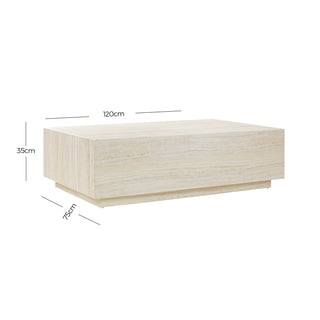 Couchtisch Travertin 120x75 cm