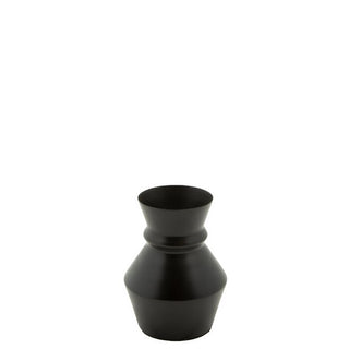Metallvase Les Halles schwarz