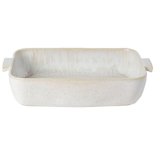 EIVISSA Rect. Baker 40 cm Sandbeige – Handgefertigte Auflaufform aus Steingut 2er Set
