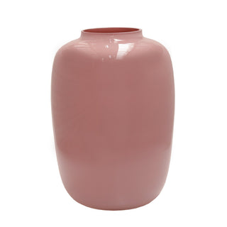 Glasvase mundgeblasen Artic Pastellrosa