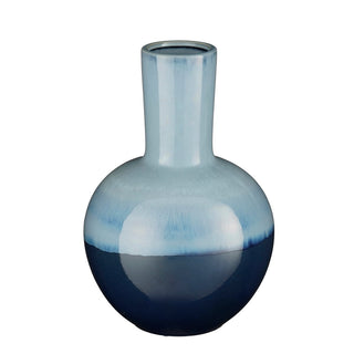 Holm Vase - H42 x Ø29 cm - Keramik - Blau