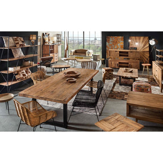 Tisch 200x100 cm, recyceltes Teak natur