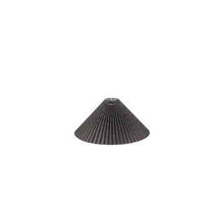 Lampenschirm - Plissee - Polyester - Schwarz - 6x29,5x18cm