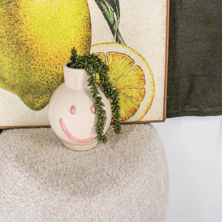 Vase SMILE rosa Keramik 15,5x15x20cm