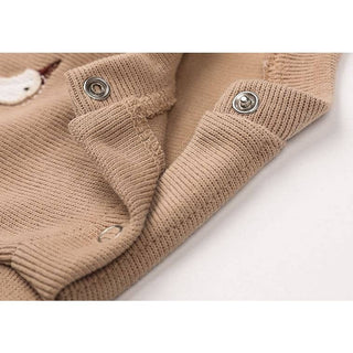 Bio Baby Set mit Langarm-Pullover und langen Hosen – Jungen & Mädchen – Organic Cotton – Motiv Gans oder Bär