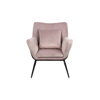 Relaxsessel mit Samtbezug Rose