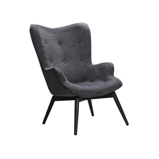 Sessel Dunkelgrau Strukturstoff